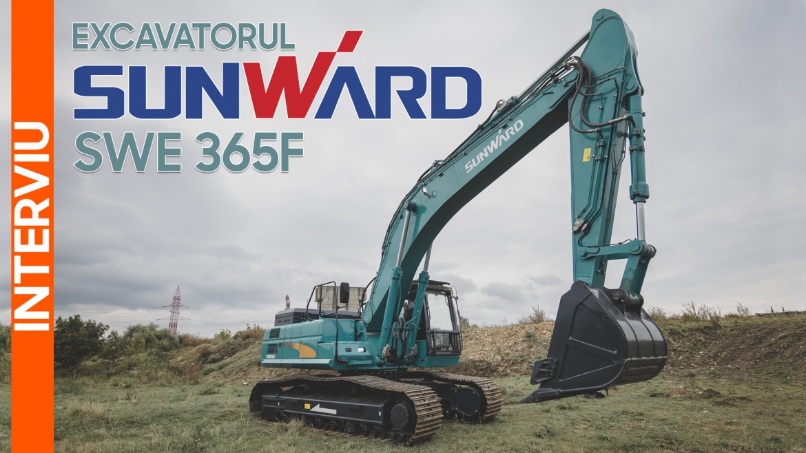 Excavatorul Sunward SWE 365F, un utilaj fiabil și robust