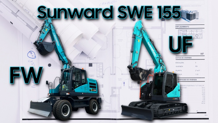 Excavatoarele Sunward SWE 155FW și SWE 155UF